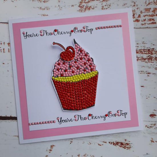 Load image into Gallery viewer, Cute Cupcakes A6 Crystal Art Stamp Set
