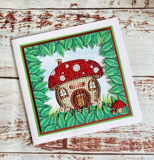 Load image into Gallery viewer, &amp;quot;Enchanted Toadstool&amp;quot; Crystal Art A6 Stamp set
