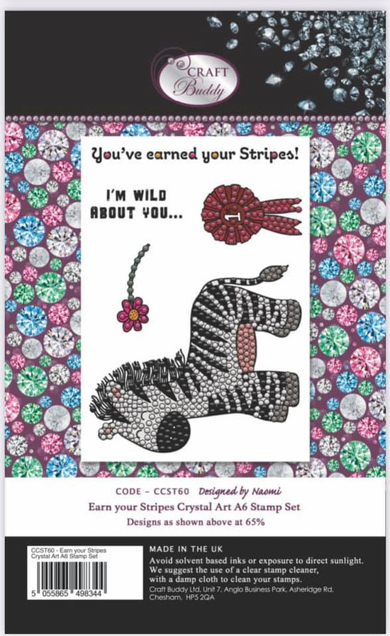 Load image into Gallery viewer, Craft Buddy Earn Your Stripes A6 Premium Stamp Set

