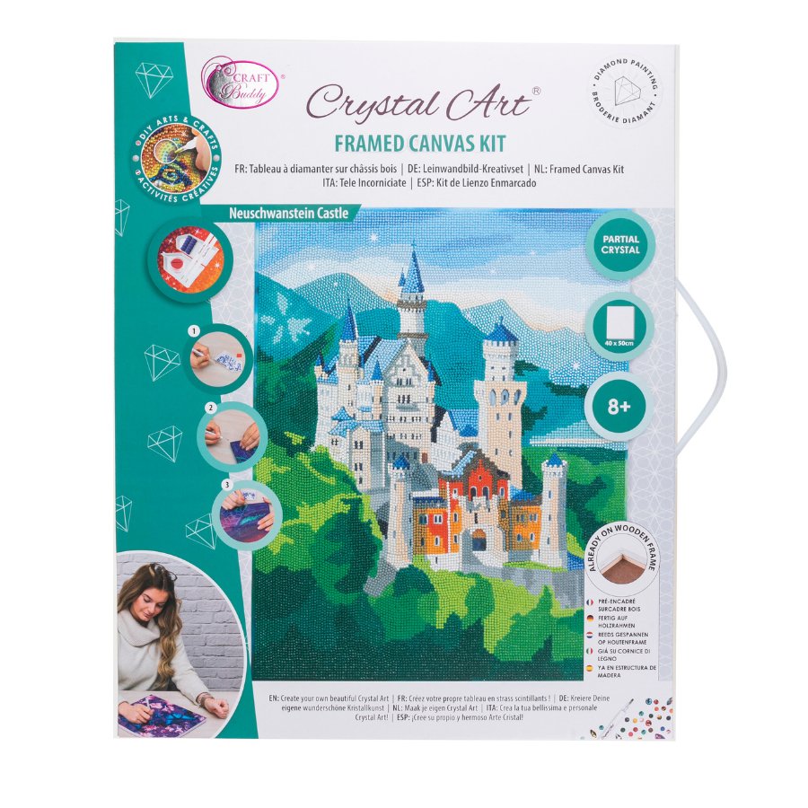 Load image into Gallery viewer, &amp;quot;Castle&amp;quot; Crystal Art Kit 40x50cm Front packaging
