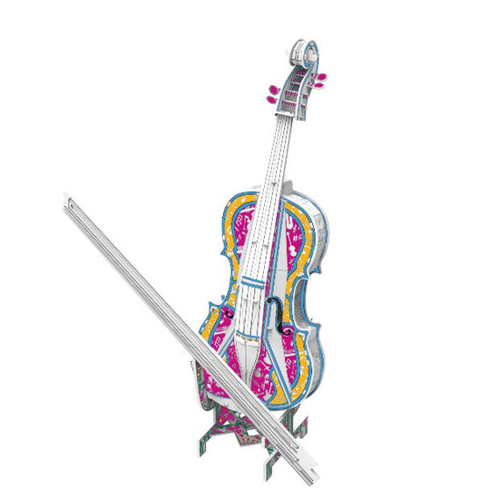 Load image into Gallery viewer, &amp;quot;Classic Violin&amp;quot; 3D Colour Me! Puzzle Kit
