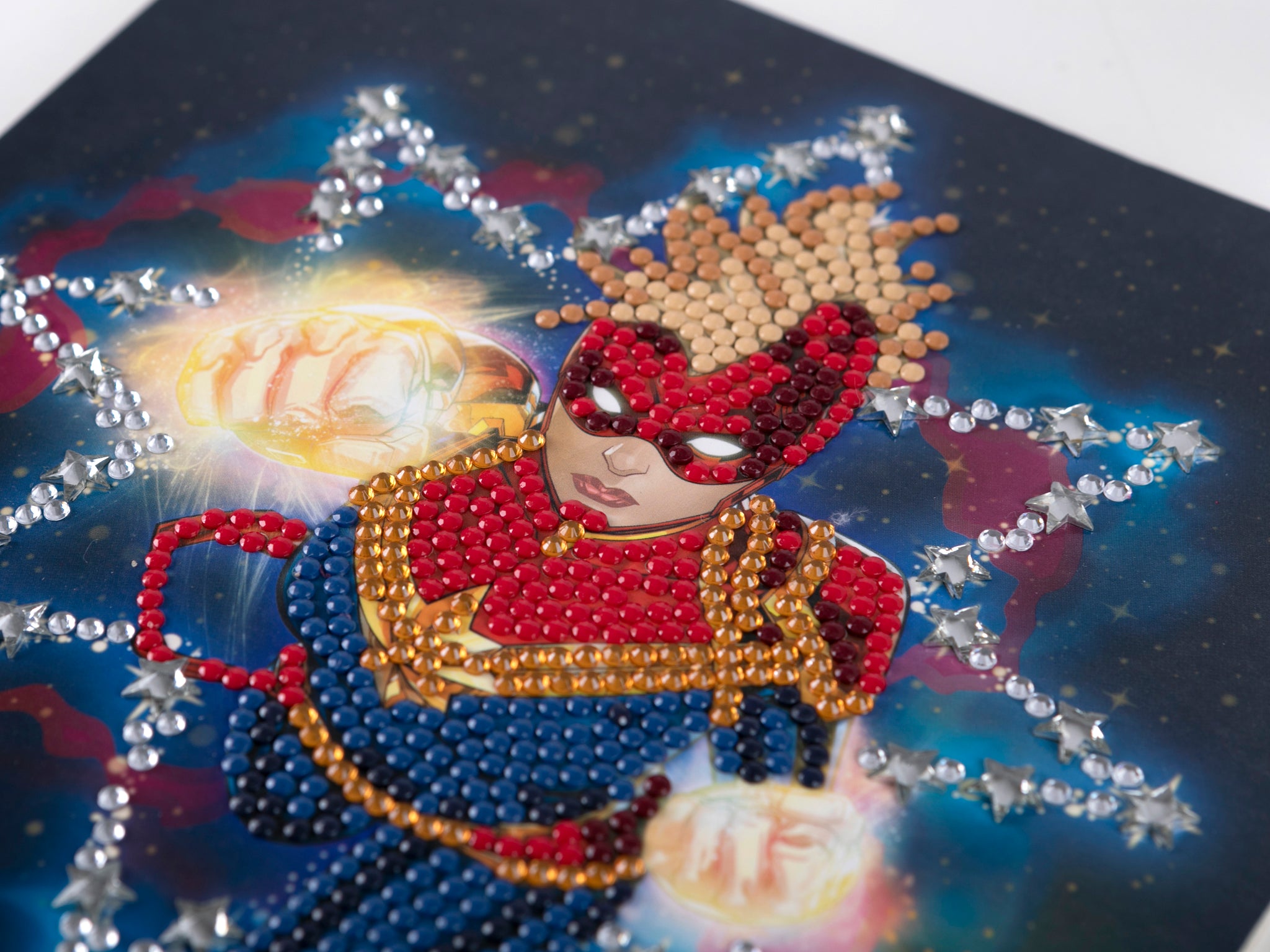 Captain Marvel 18x18cm Crystal Art Card – Craft Buddy