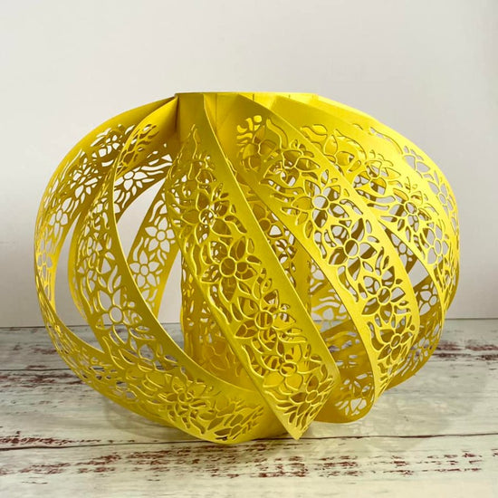 "Delightful Daffodils" Decorative Paper Lantern Panels complete