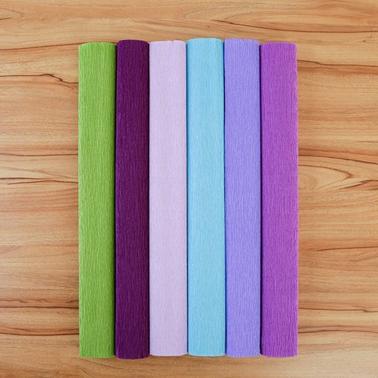 Load image into Gallery viewer, Craft Buddy Crepe Paper Assortment set of 6 - Purple Haze
