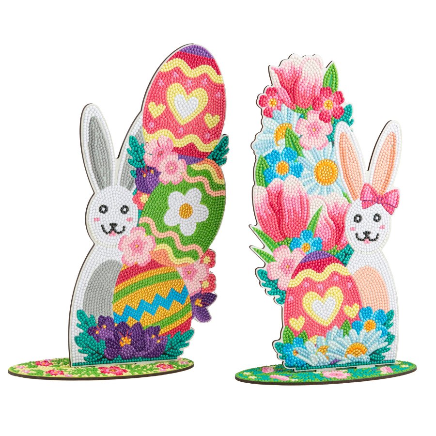 Load image into Gallery viewer, Crystal Art Easter Home Decor x2 Front 
