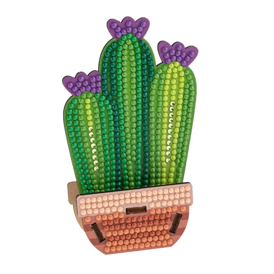 Load image into Gallery viewer, Crystal Art Cacti - Set of 6 front 2

