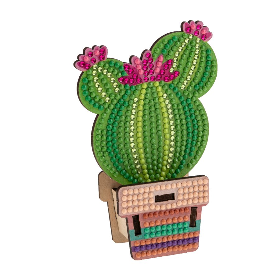 Load image into Gallery viewer, Crystal Art Cacti - Set of 6 front 6
