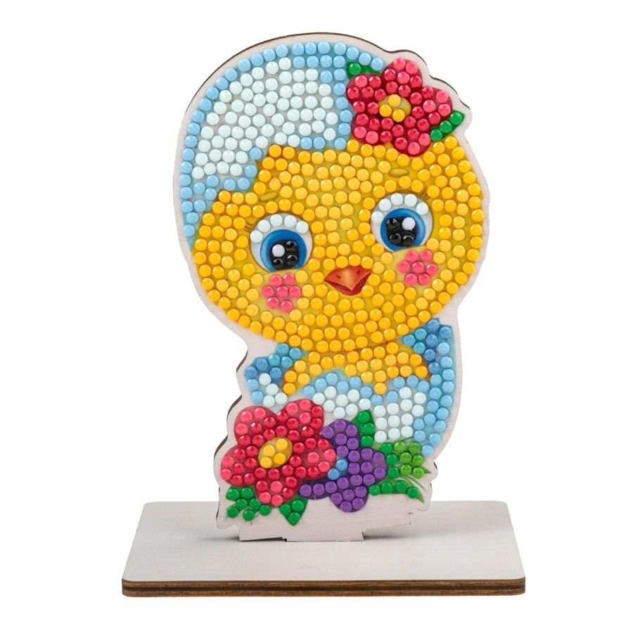 Crystal Art Home Ornaments - Easter Set Of 6 Chick Front