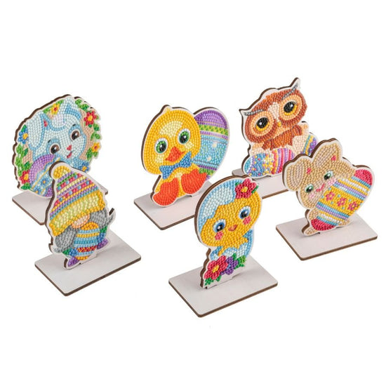 Load image into Gallery viewer, Crystal Art Home Ornaments - Easter Set Of 6 Front
