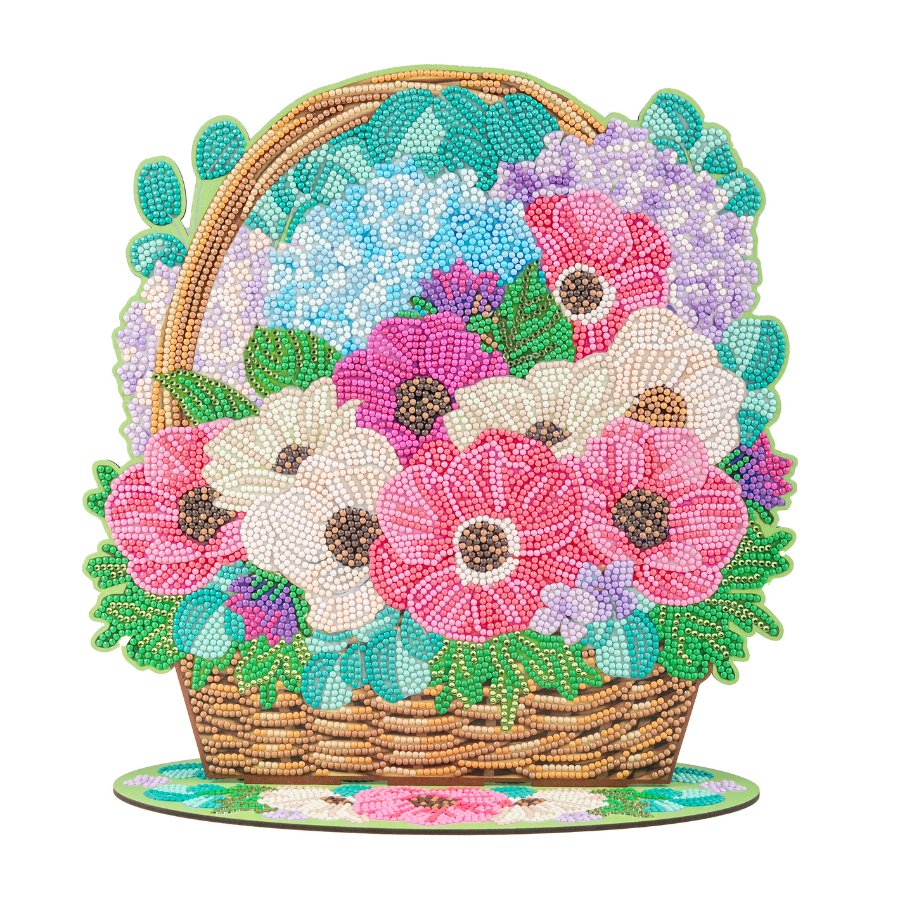 Crystal Art Spring Flower Basket Kit Front