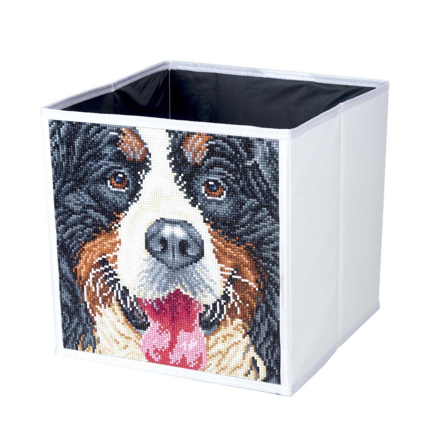"Dog" Crystal Art Folding Storage Box 30x30cm
