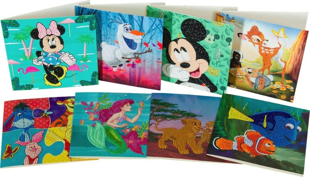 Load image into Gallery viewer, &amp;quot;Disney&amp;quot; Crystal Art Card Set Set of 8
