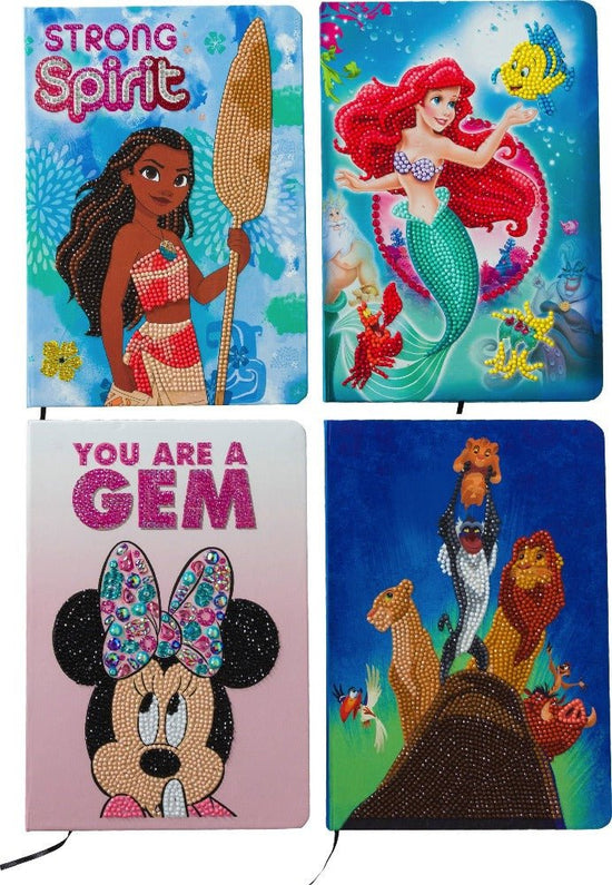 "Disney" Crystal Art Notebooks Set of 4