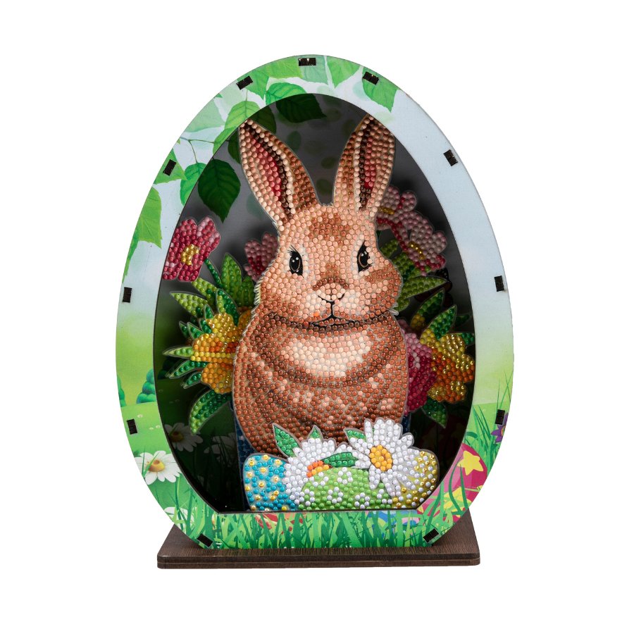 "Easter" Crystal Art LED 3D Scene Kit Front Light Off