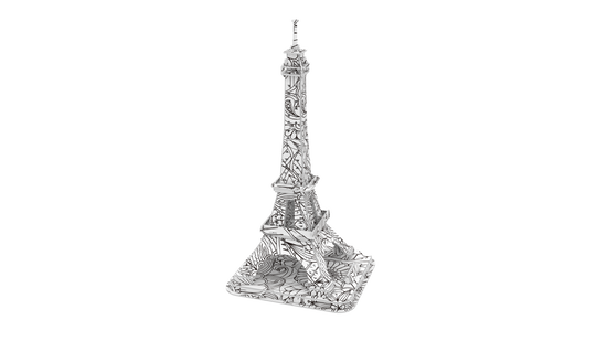 Load image into Gallery viewer, &amp;quot;Eiffel Tower&amp;quot; 3D Colour Me Puzzle Kit
