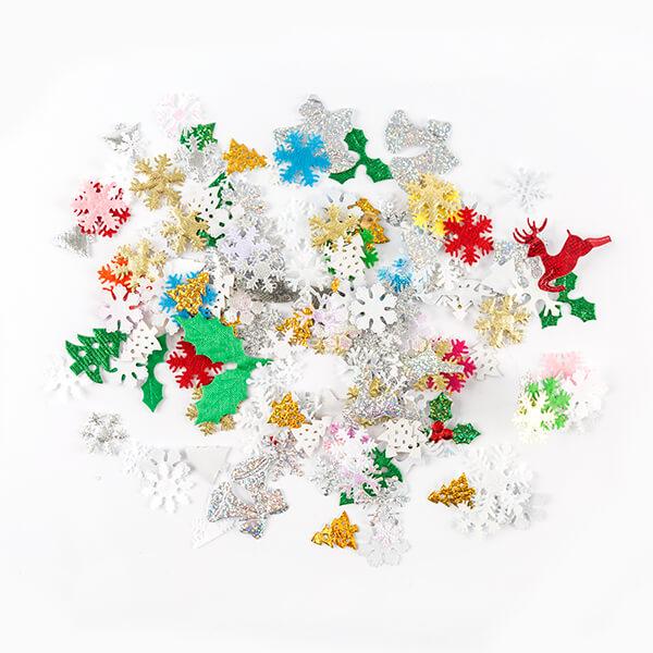 Load image into Gallery viewer, 200 Assorted Christmas Fabric Motifs
