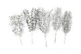 Forever Flowerz Metallic Large Leaves Silver