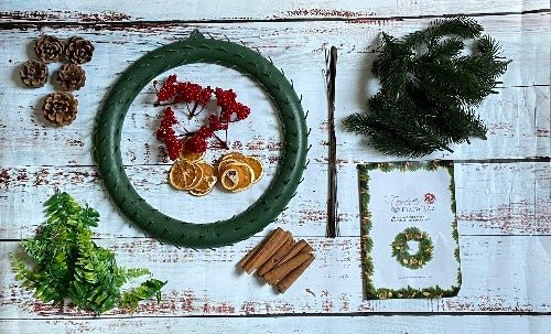Forever Flowerz 2022 Festive Wreath Kit - Contents