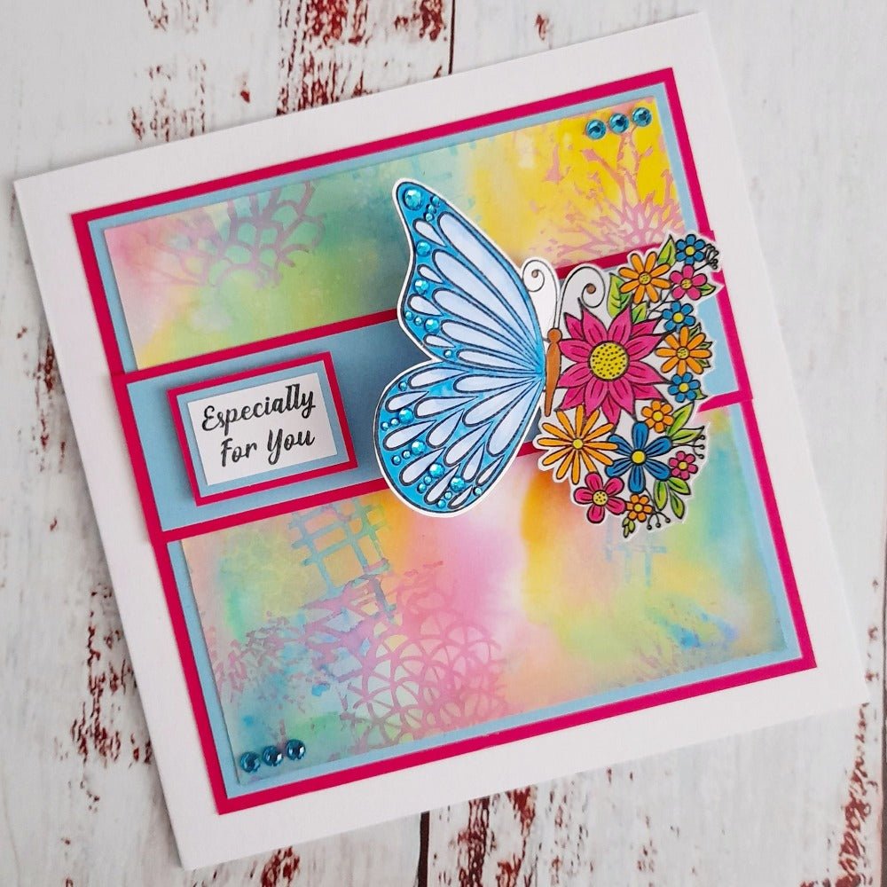 Forever Flowerz Butterfly Blooms Flower Box Die and Stamp Set