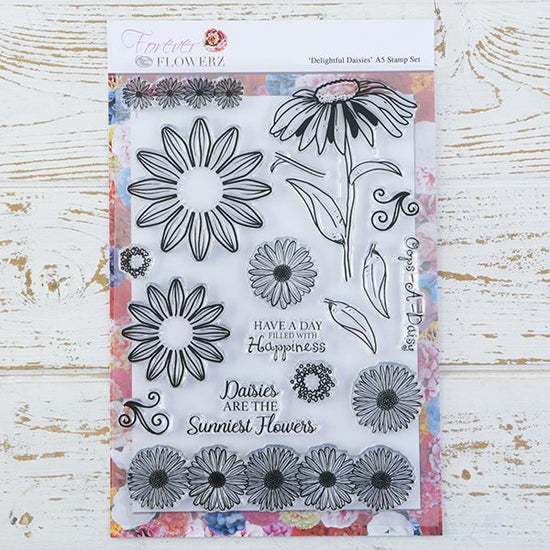 Forever Flowerz: Delightful Daisies A5 Stamp Set