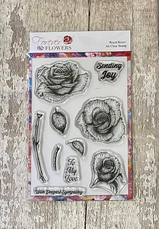 Load image into Gallery viewer, Forever Flowerz: Royal Roses A6 Stamp Set
