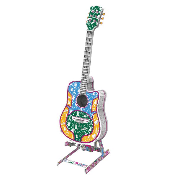 "Groovy Guitar" 3D Colour Me! Puzzle Kit