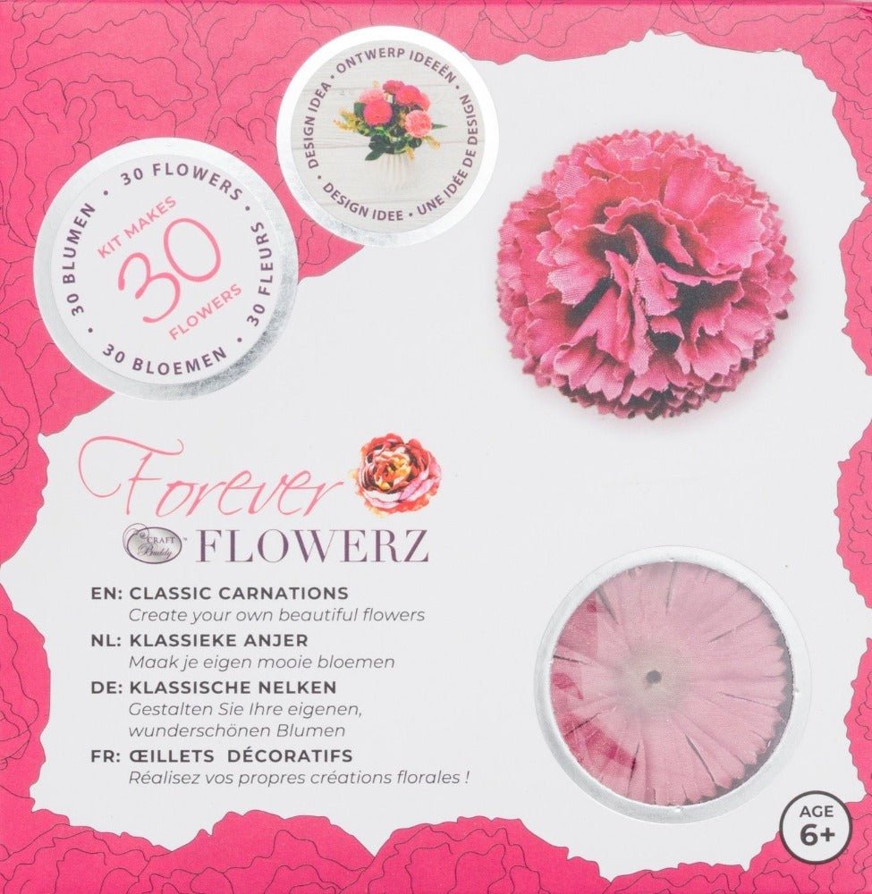 Flower Making Kit - Classic Carnations - MAUVE