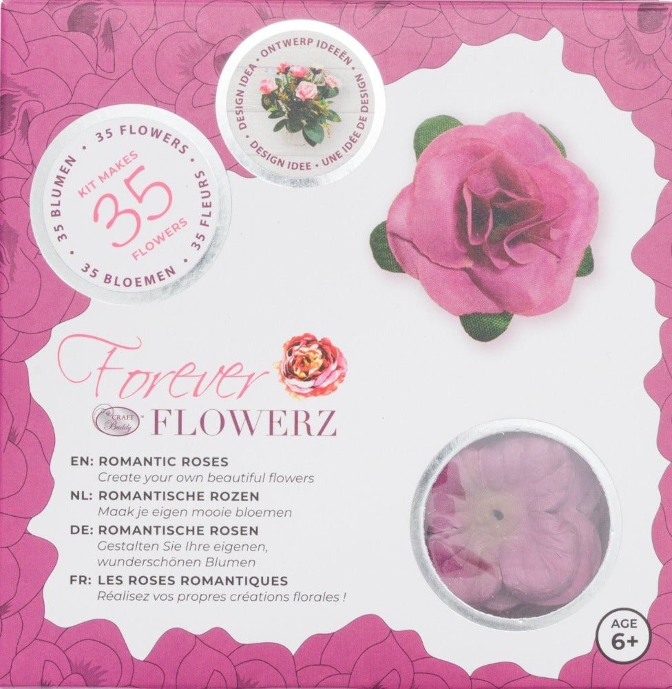 Flower Making Kit - Romantic Roses - MAUVE