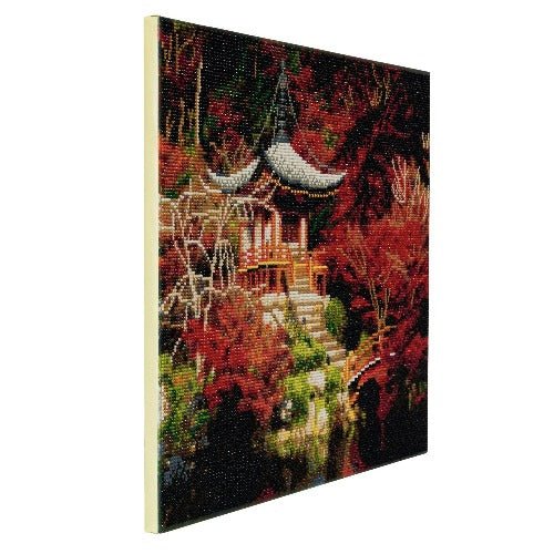 Load image into Gallery viewer, &amp;quot;Japanese Temple&amp;quot; Framed Crystal Art Kit 40x50cm
