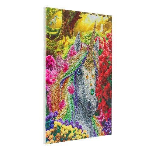 Load image into Gallery viewer, &amp;quot;Unicorn Forest&amp;quot; Crystal Art 40x50cm
