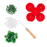 Flower Making Kit - Classic Carnations - RED