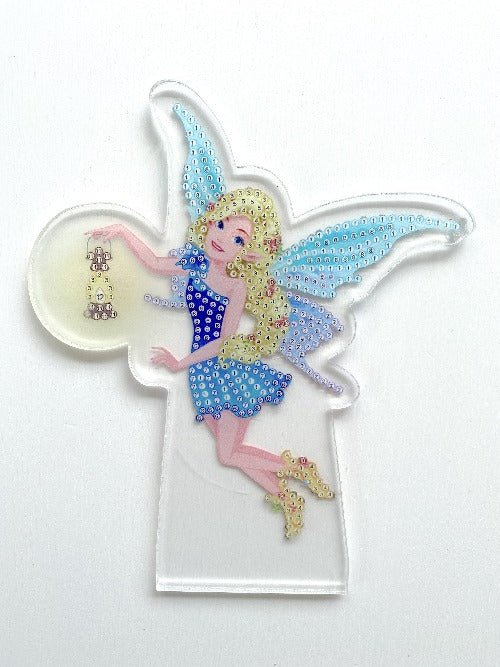 Load image into Gallery viewer, &amp;quot;Fairy with Lantern&amp;quot; Crystal Art LED LAMP
