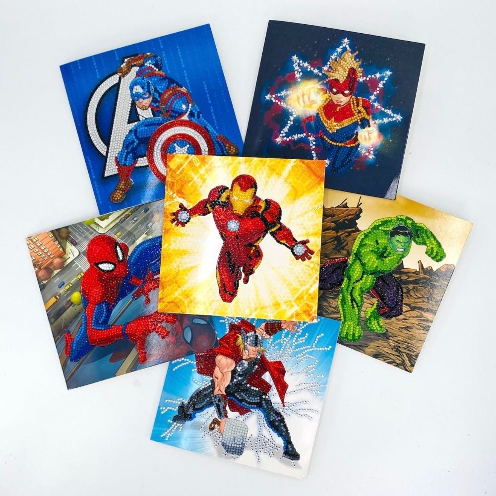 Load image into Gallery viewer, MARVEL Crystal Art Cards Set of 6
