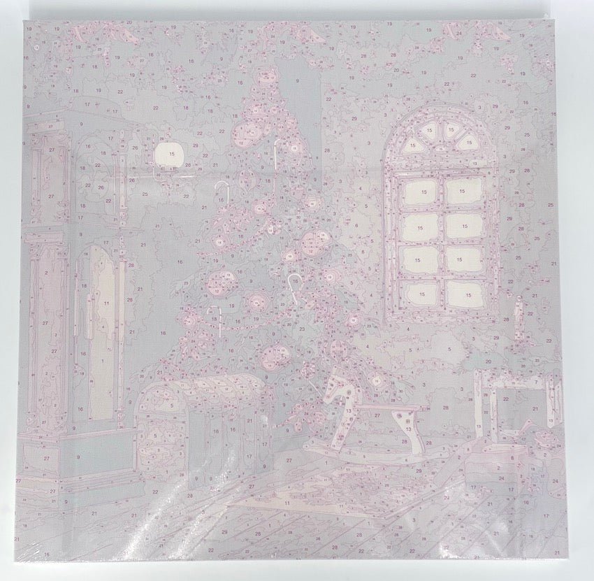 Load image into Gallery viewer, &amp;quot;Christmas Magic&amp;quot; Paint By Numb3rs Kit 50x50cm
