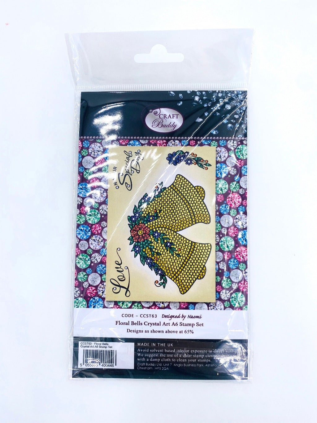 Crystal Art A6 Stamp Set - Floral Bells