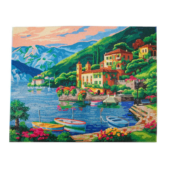 "Lakeside" Crystal Art Canvas 40x50cm Front