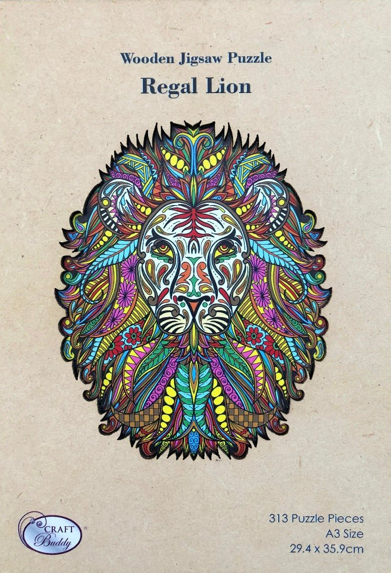Load image into Gallery viewer, &amp;quot;Lion&amp;quot; A3 Wooden Puzzle
