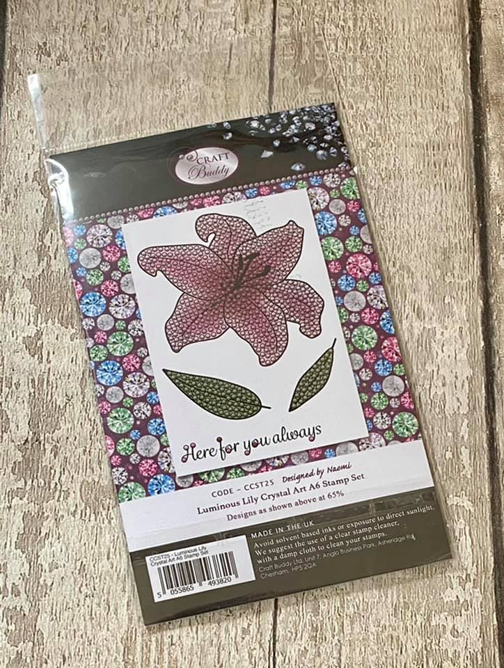 Load image into Gallery viewer, Luminous Lily Crystal Art A6 Stamp Set
