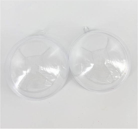 Load image into Gallery viewer, Set of 5 Clear Hanging Baubles - 8cm
