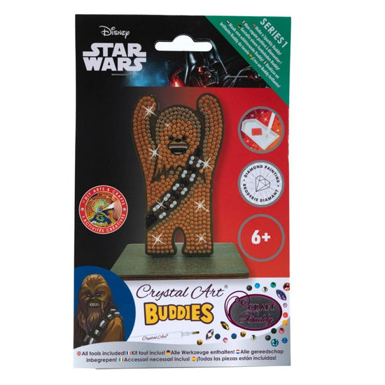 Load image into Gallery viewer, Chewbacca Star Wars crystal art buddy front packaging
