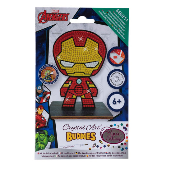 Load image into Gallery viewer, Iron Man Marvel crystal art buddy front packaging
