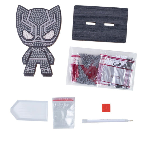 Load image into Gallery viewer, Black Panther Marvel crystal art buddy contents
