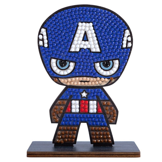 Load image into Gallery viewer, Captain America Marvel crystal art buddy
