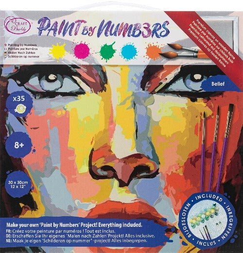 Load image into Gallery viewer, &amp;quot;Belief&amp;quot; 30x30cm Paint By Numb3rs Kit - Front Packaging
