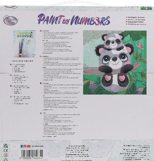 "Koala Fun" 30x30cm Paint By Numb3rs Kit - Back Packaging