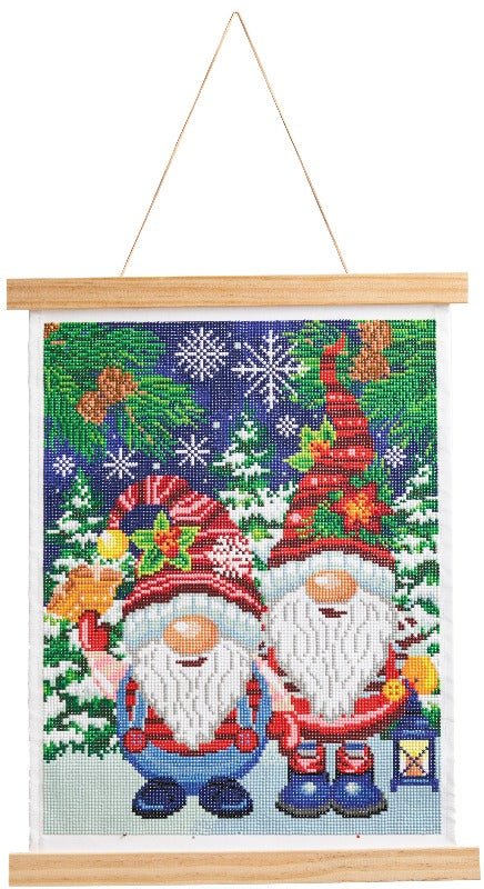Crystal Art 40x50cm Scroll Kit - Gnome - Front View