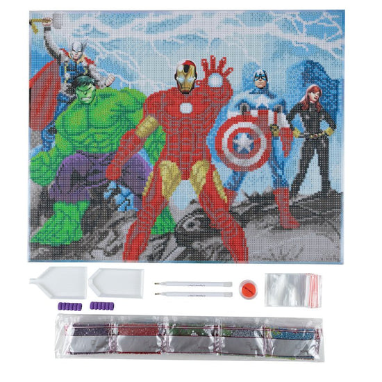 "Avengers" MARVEL Crystal Art Canvas Kit 40x50cm