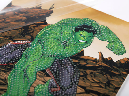 Hulk 18x18cm Crystal Art Card