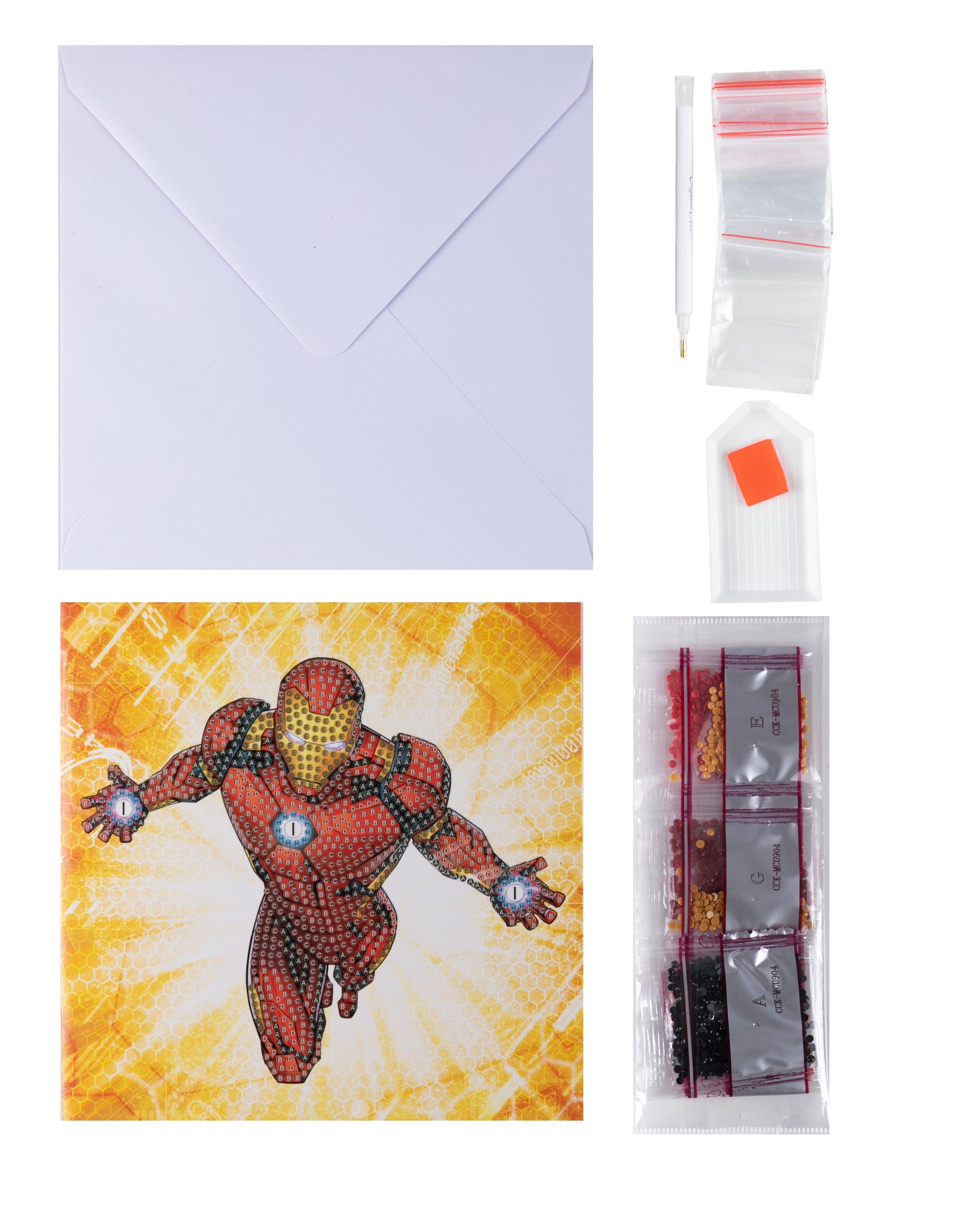 SPIDERMAN Marvel D.I.Y crystal art Greeting card or picture Craft Buddy  18x18cm