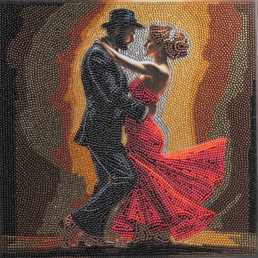 Load image into Gallery viewer, “Midnight Dance” Crystal Art Kit 30x30cm Front
